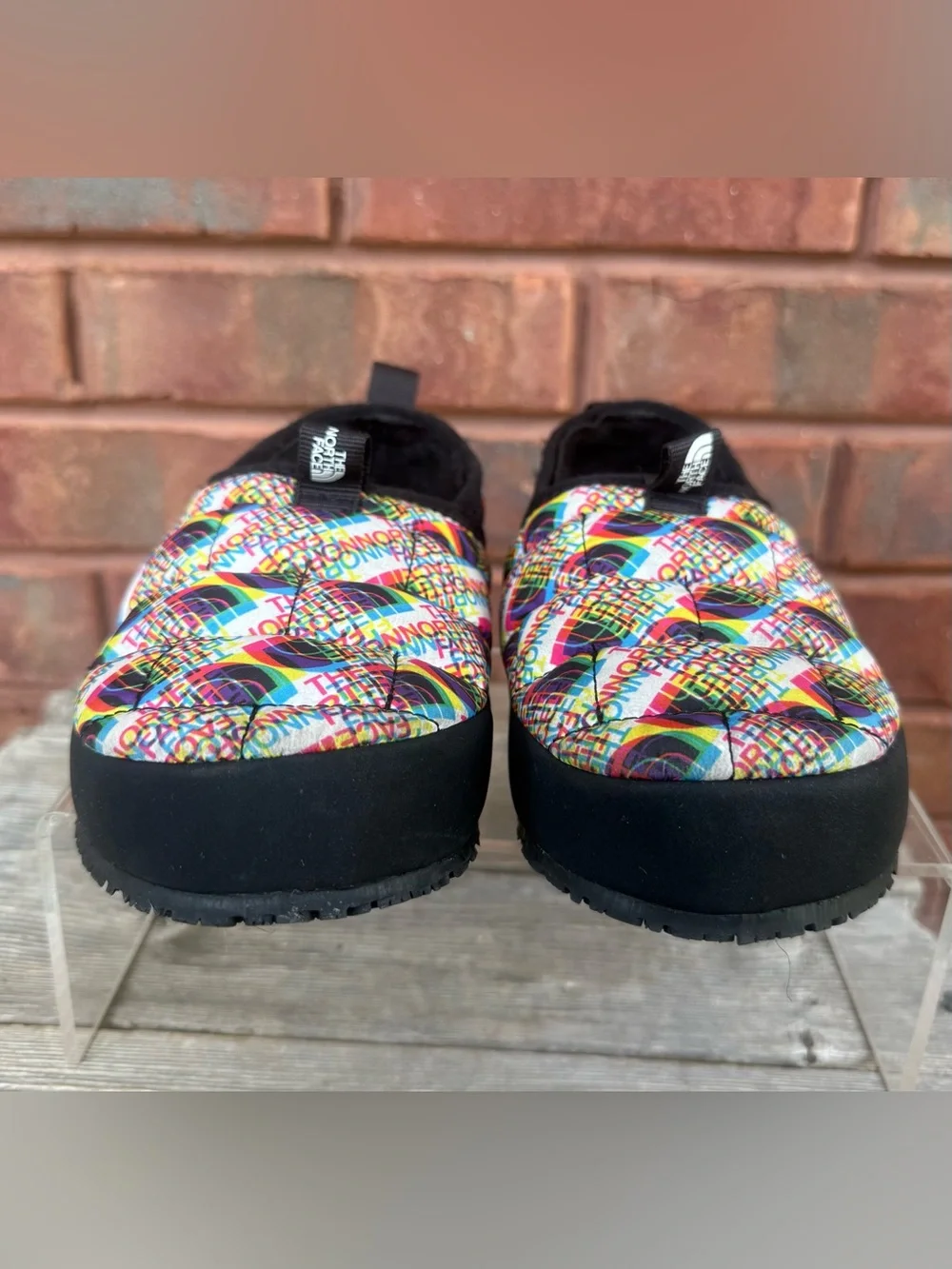 North Face Little Kids SZ 12 Thermoball Traction Mule ll Slippers Shoes Print